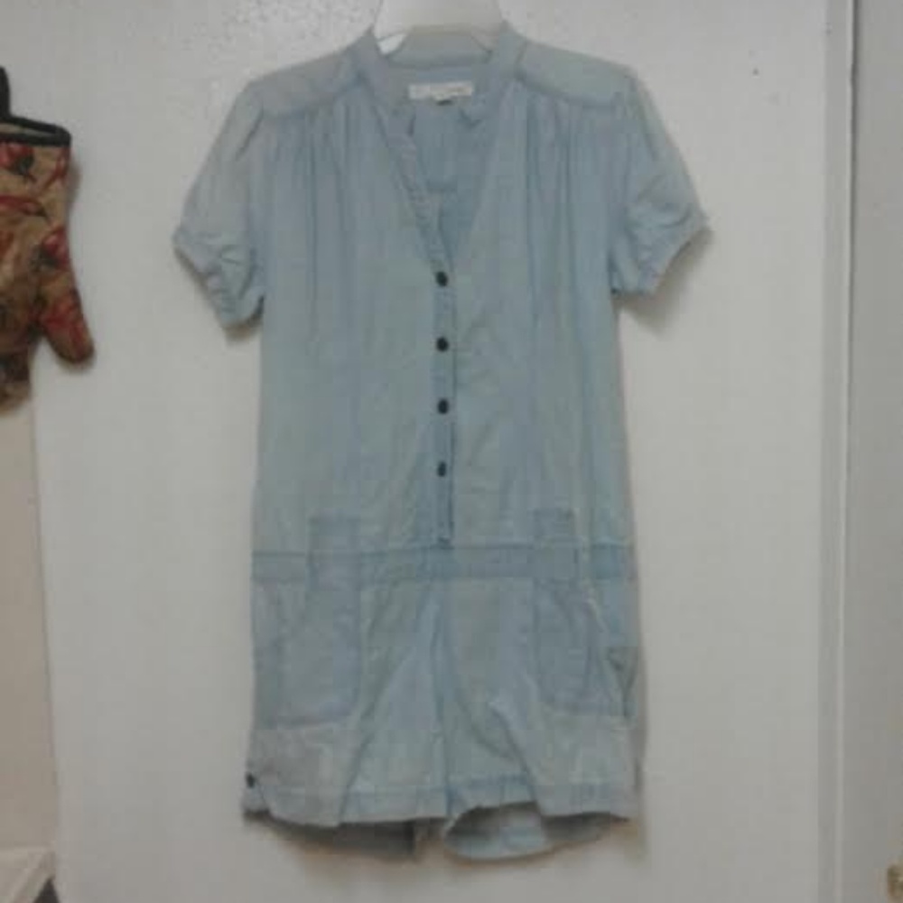 Energie chambray denim romper jumpsuit overalls